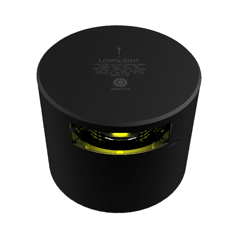 3nm 135° yellow towing, black anodized. 3nm 135° yellow towing, black anodized.